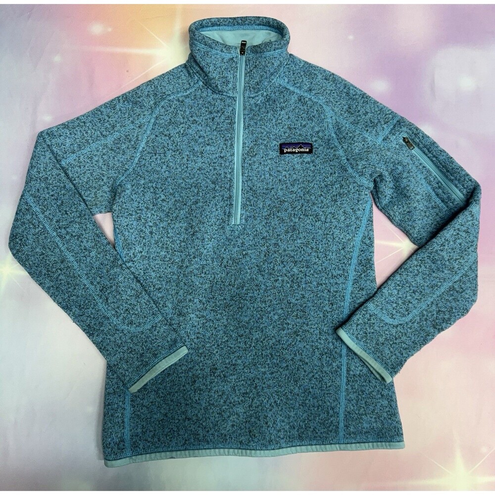 Patagonia Women XSmall Blue Better Sweater Fleece Pullover Quarter Zip Gorpcore